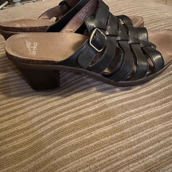 Dansko black leather mule heel (41) - Picture 3 of 9